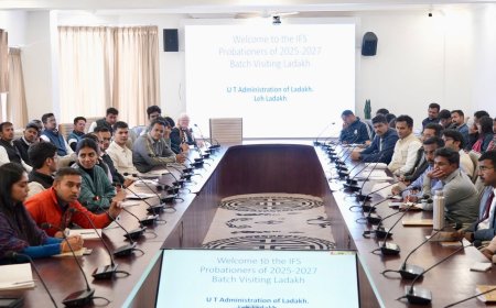 Ashish Kundra Interacts with IGNFA IFS Probationers in Ladakh