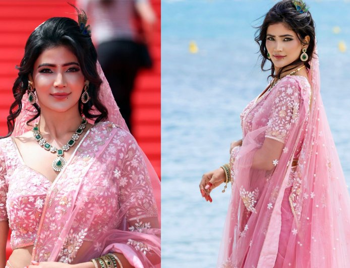 Soniya Bansal Turns Heads at Cannes 2026 with Radha Rani-Inspired Look