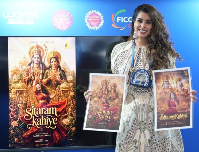 Aarti Khetarpal Launches Bhakti Song at Cannes 2026 Bharat Pavilion