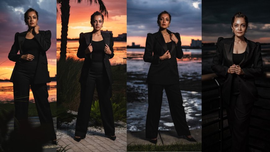 Sheena Chohan Turns Up the Heat in Fierce Power Dressing Against Florida’s Dreamy Sunset Coastline