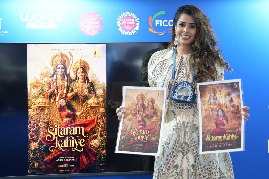 Aarti Khetarpal Launches Bhakti Song at Cannes 2026 Bharat Pavilion