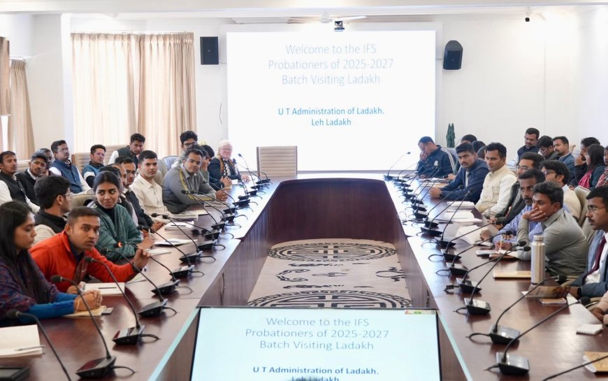 Ashish Kundra Interacts with IGNFA IFS Probationers in Ladakh