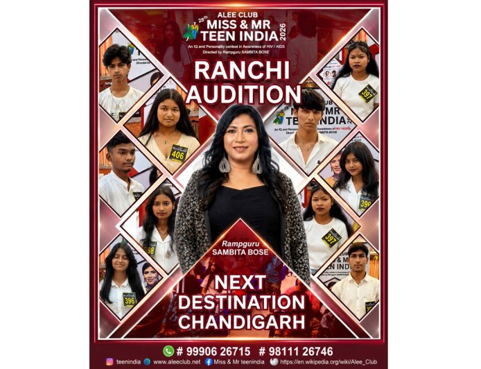 Alee Club Miss and Mr Teen India 2026 Ranchi Auditions Witness a Celebration of Talent, Confidence, and New Beginnings